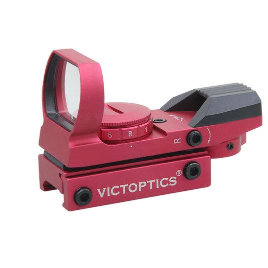 VictOptics 1x23x34 Red Dot Sight Red Finish Front Detail