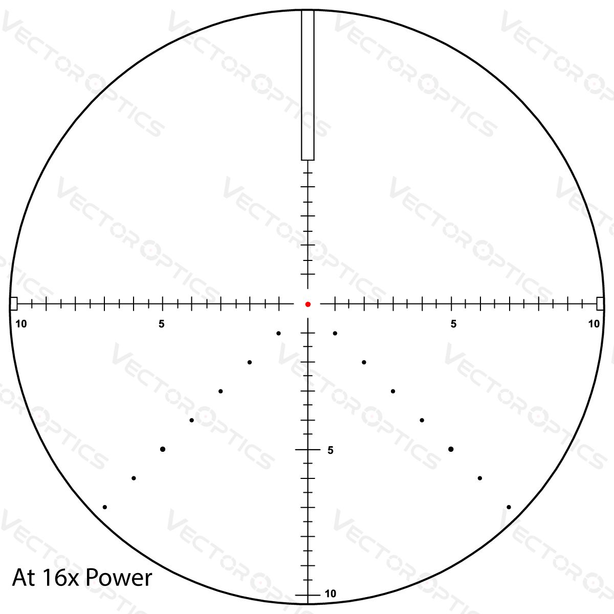 Veyron 4-16x44 First Focal Plane Riflescope Illuminated  At 16X Power Details
