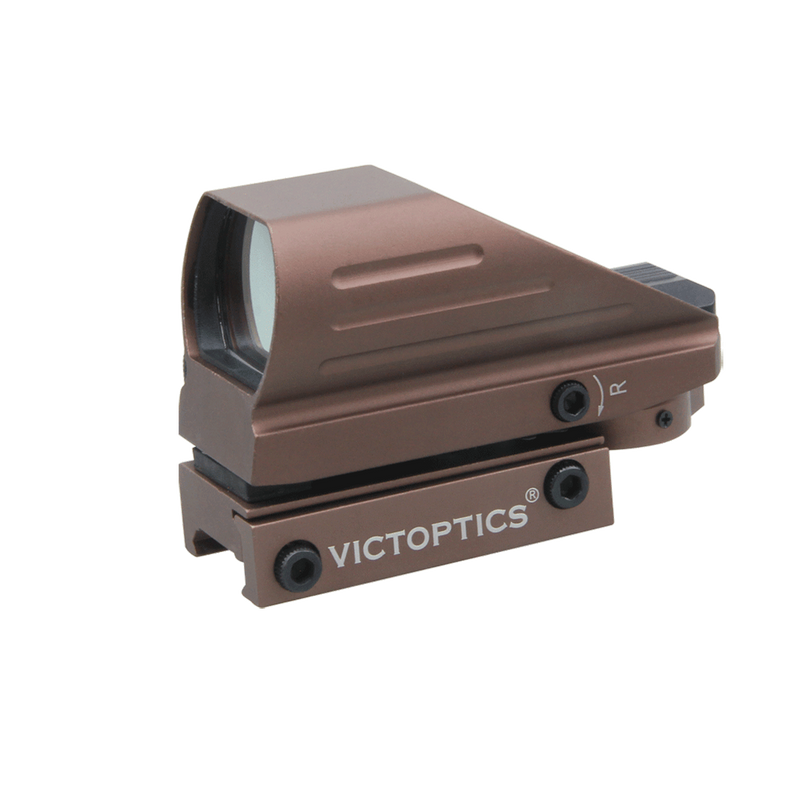 갤러리 뷰어에 이미지 로드, VictOptics Z3 1x22x33 Red Dot Sight Coyote FDE Front Right Detail
