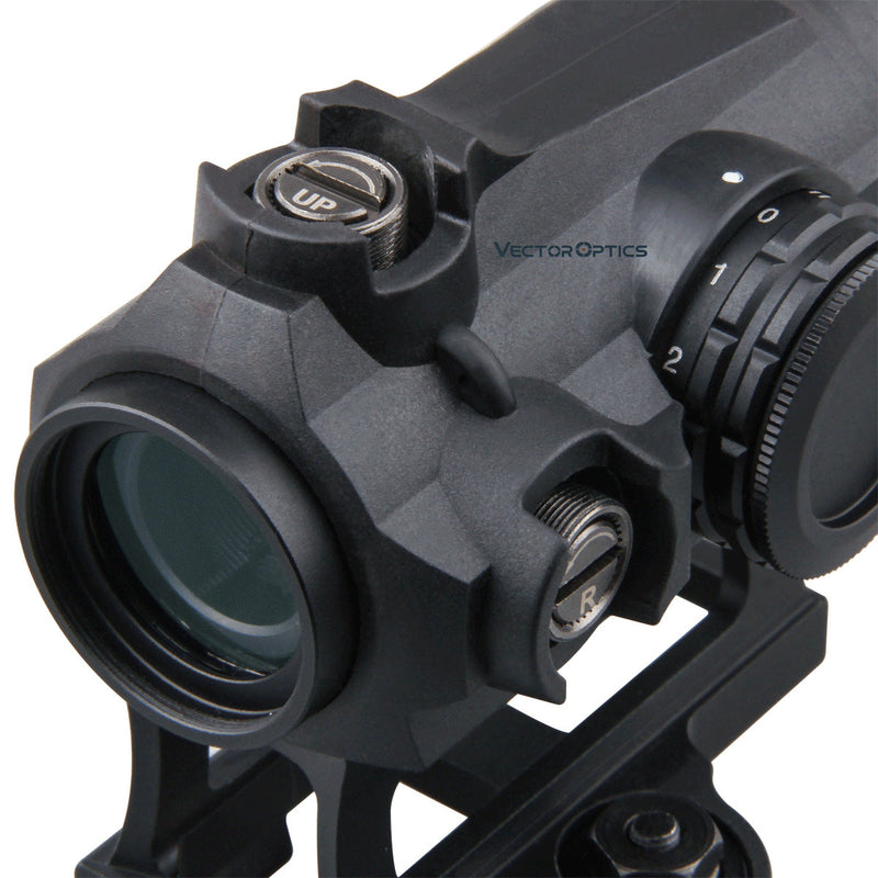 Load image into Gallery viewer, Vector Optics Maverick AR15 M4 1x22 Tactical Red Dot Scope Sight with 20mm Quick Release High Riser Picatinny Mount Base
