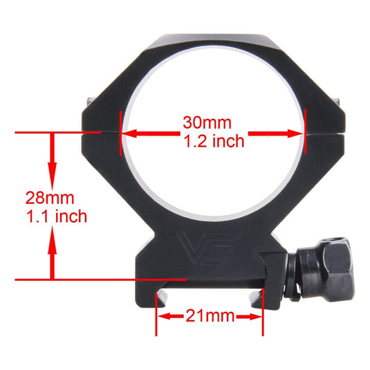 34mm X-ACCU Scope Ring Low - Vector Optics Online Store