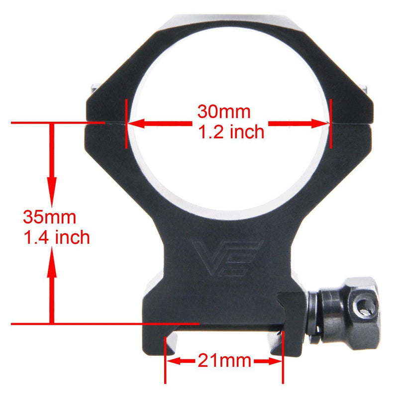 갤러리 뷰어에 이미지 로드, 34mm X-ACCU Scope Ring Medium - Vector Optics Online Store
