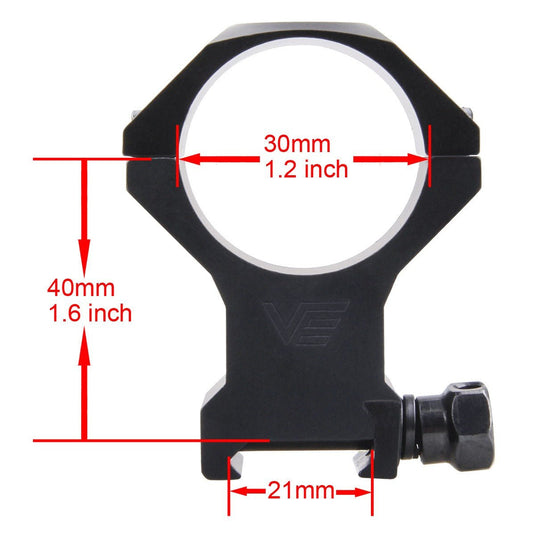 34mm X-ACCU Scope Ring High - Vector Optics Online Store