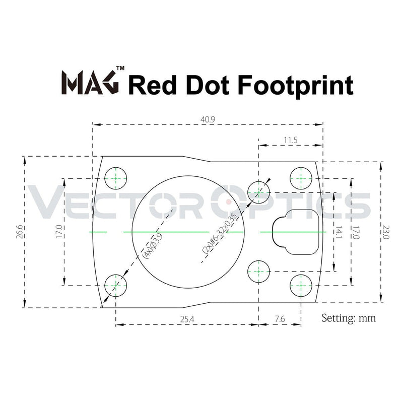 갤러리 뷰어에 이미지 로드, MAG Red Dot Sight Cantilever Picatinny Riser Mount - Vector Optics Online Store
