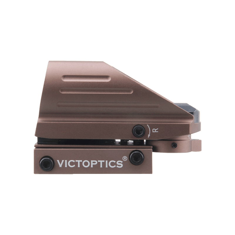 Load image into Gallery viewer, VictOptics Z3 1x22x33 Red Dot Sight Coyote FDE Side Detail
