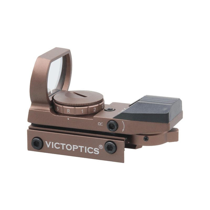 Load image into Gallery viewer, VictOptics 1x23x34 Red Dot Sight Coyote FDE Details
