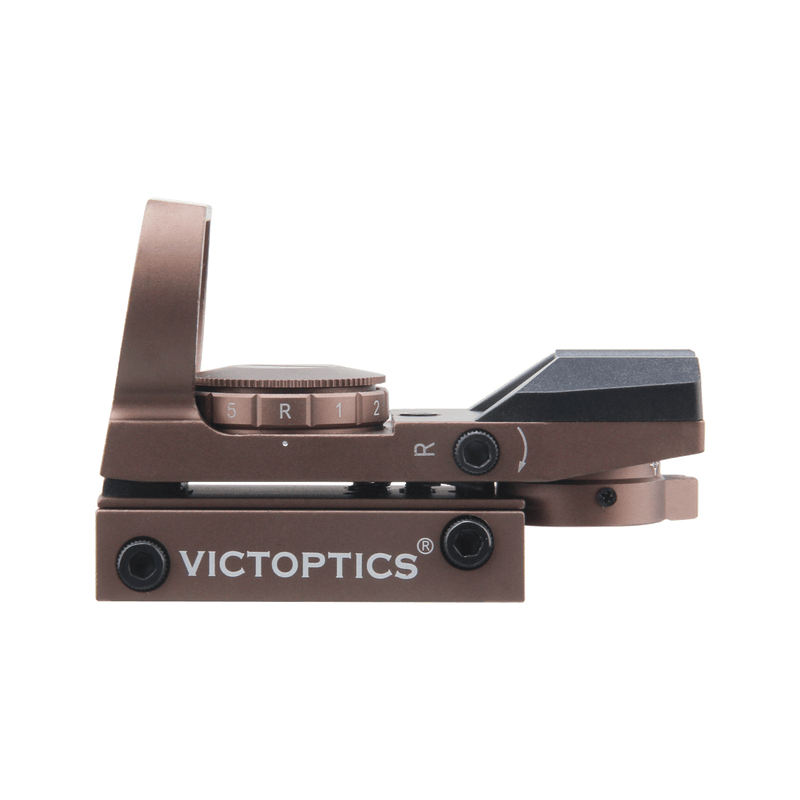 Load image into Gallery viewer, VictOptics 1x23x34 Red Dot Sight Coyote FDE Details
