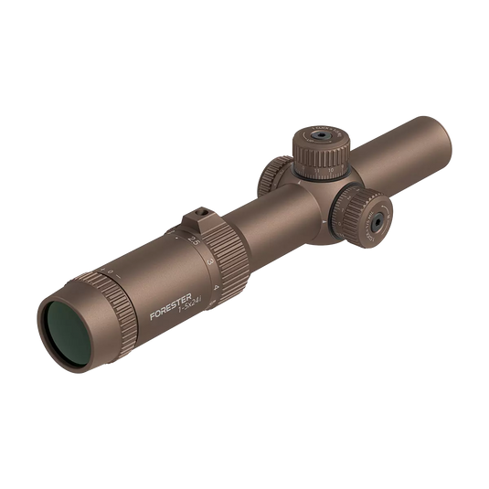 Forester 1-5x24i Fiber SFP LPVO Coyote FDE Rifle Scope (SCOC-55)