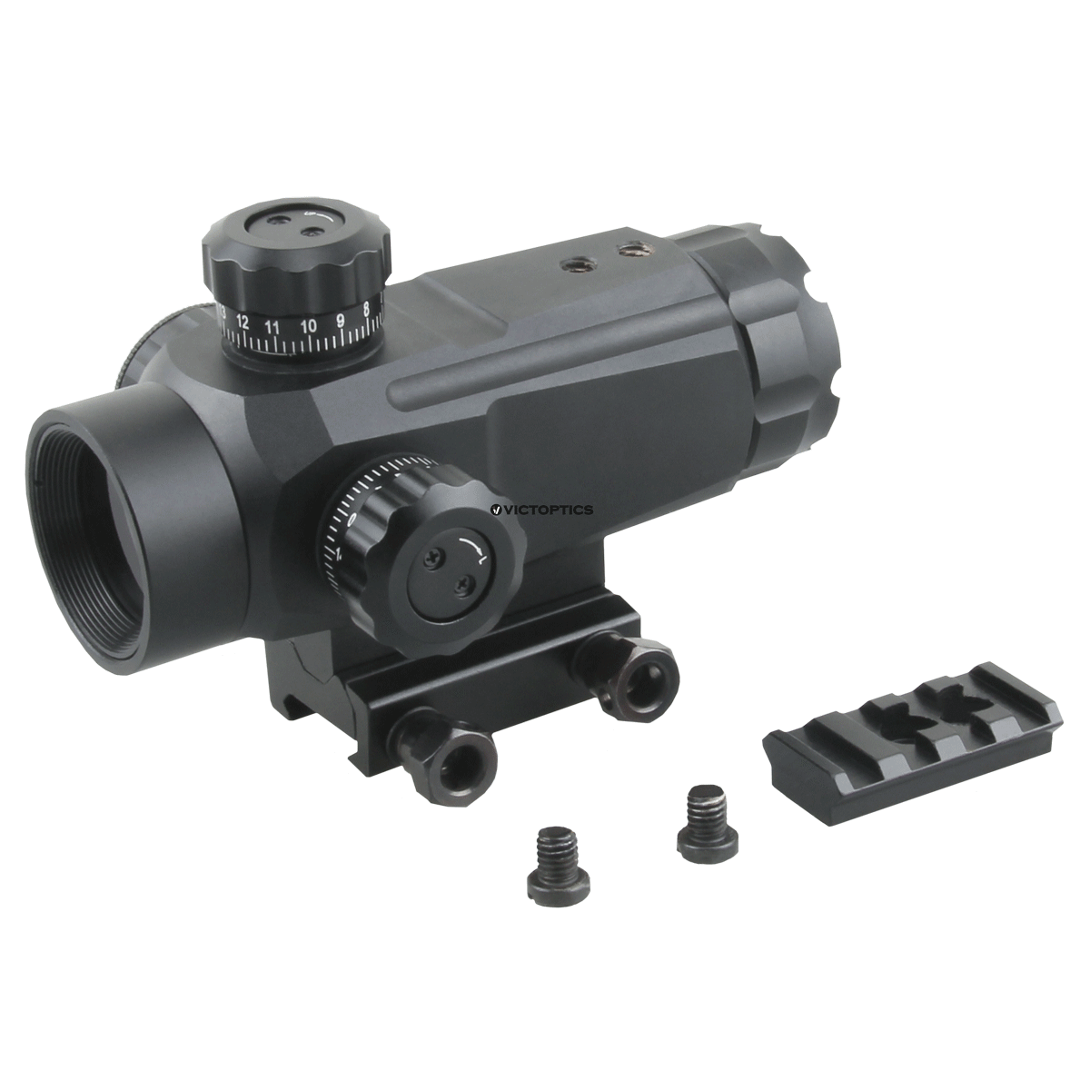 VictOptics RGD 1x30 Red Dot Sight w/ 5 Levels Red/Green Dot 2 Details