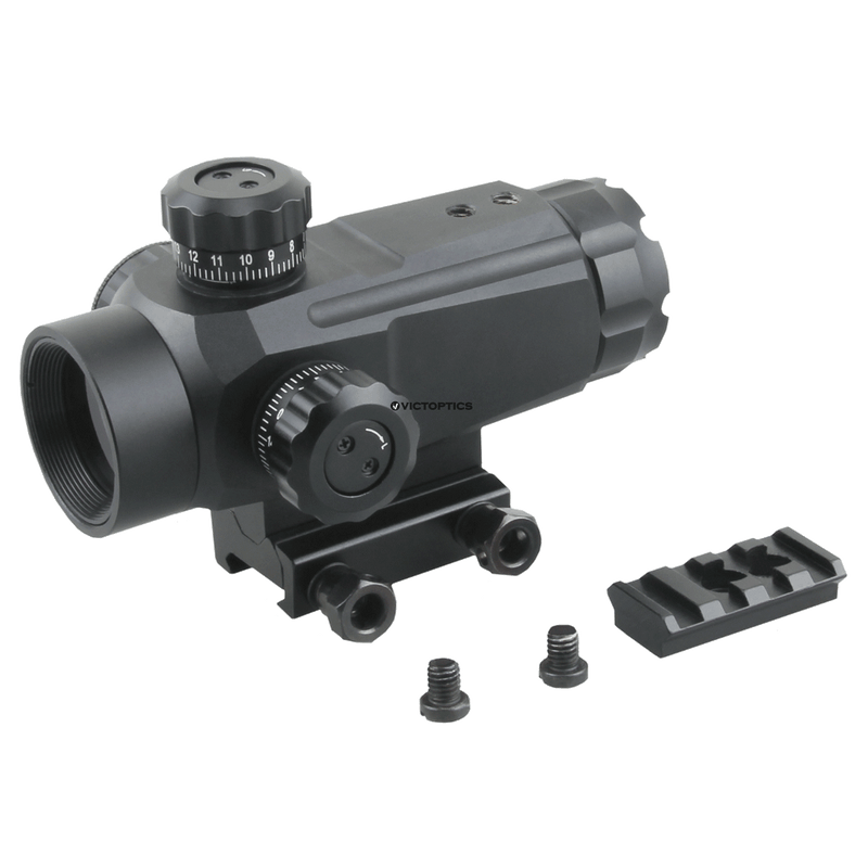 갤러리 뷰어에 이미지 로드, VictOptics RGD 1x30 Red Dot Sight w/ 5 Levels Red/Green Dot 2 Details
