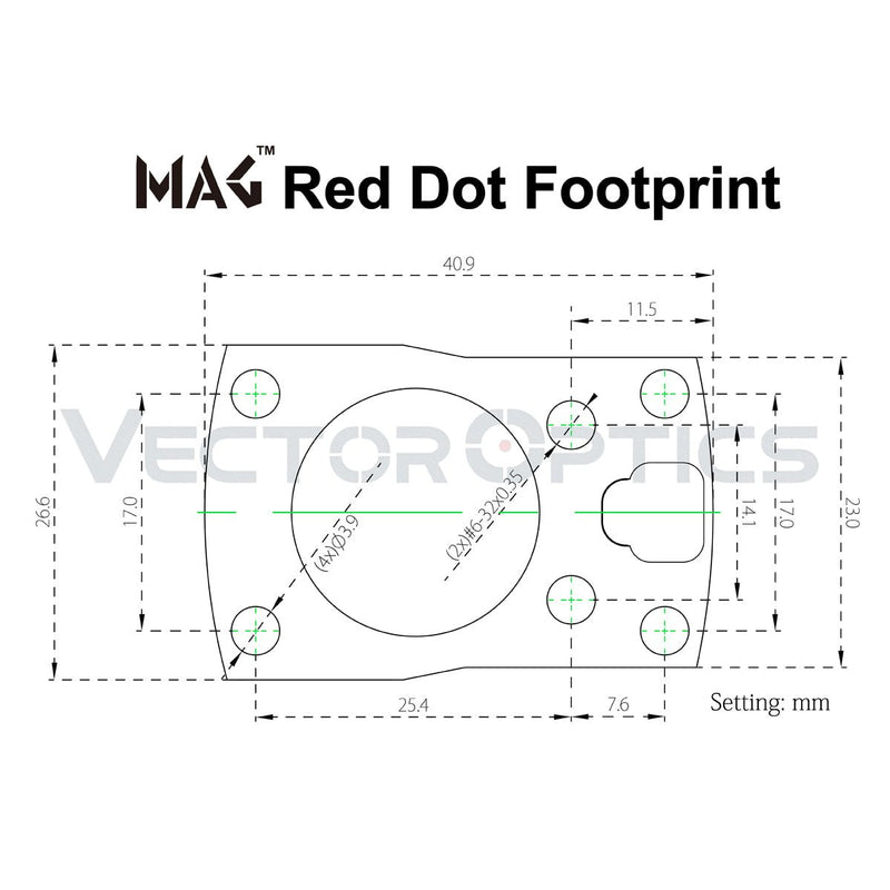 갤러리 뷰어에 이미지 로드, MAG Red Dot Sight Cantilever Weaver Polymer Mount - Vector Optics Online Store
