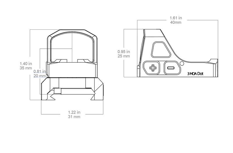 갤러리 뷰어에 이미지 로드, Frenzy-S 1x17x21 GenII Red Dot Sight
