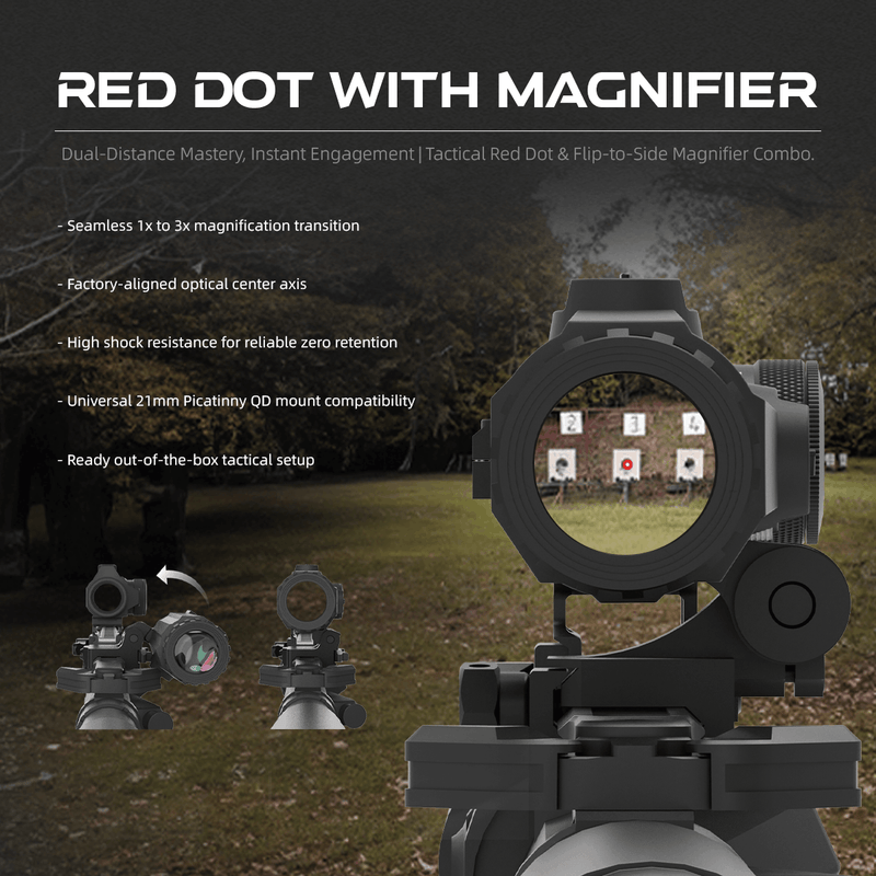 Laden Sie das Bild in Galerie -Viewer, Maverick 1x22 GenII 3MOA Red Dot Sight | RUM Footprint | AR15 &amp; AK47 | (SCRD-12II) | KOREA
