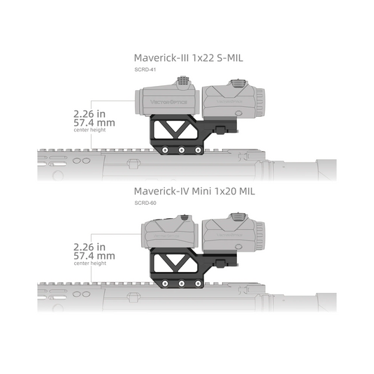 One-Piece Picatinny Mount for Maverick Red Dot and Magnifier(XASR-RM01)