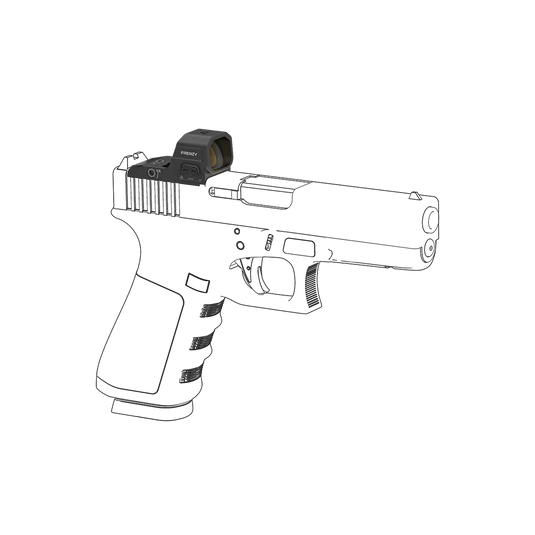 GLOCK® Standard MOS | Frenzy 1x16x21 Standard MOS Red Dot Sight (SCRD-81)
