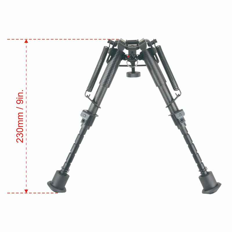 Load image into Gallery viewer, Carbon Fiber 6-9" Spring Bipod (RSCFP-06)
