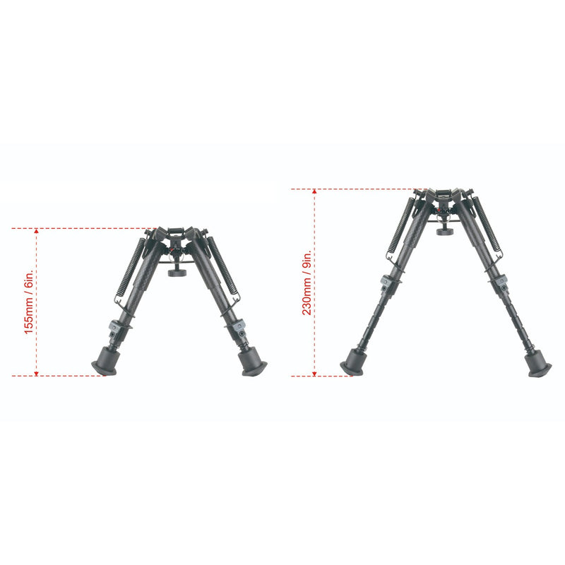 Load image into Gallery viewer, Carbon Fiber 6-9" Spring Bipod (RSCFP-06)
