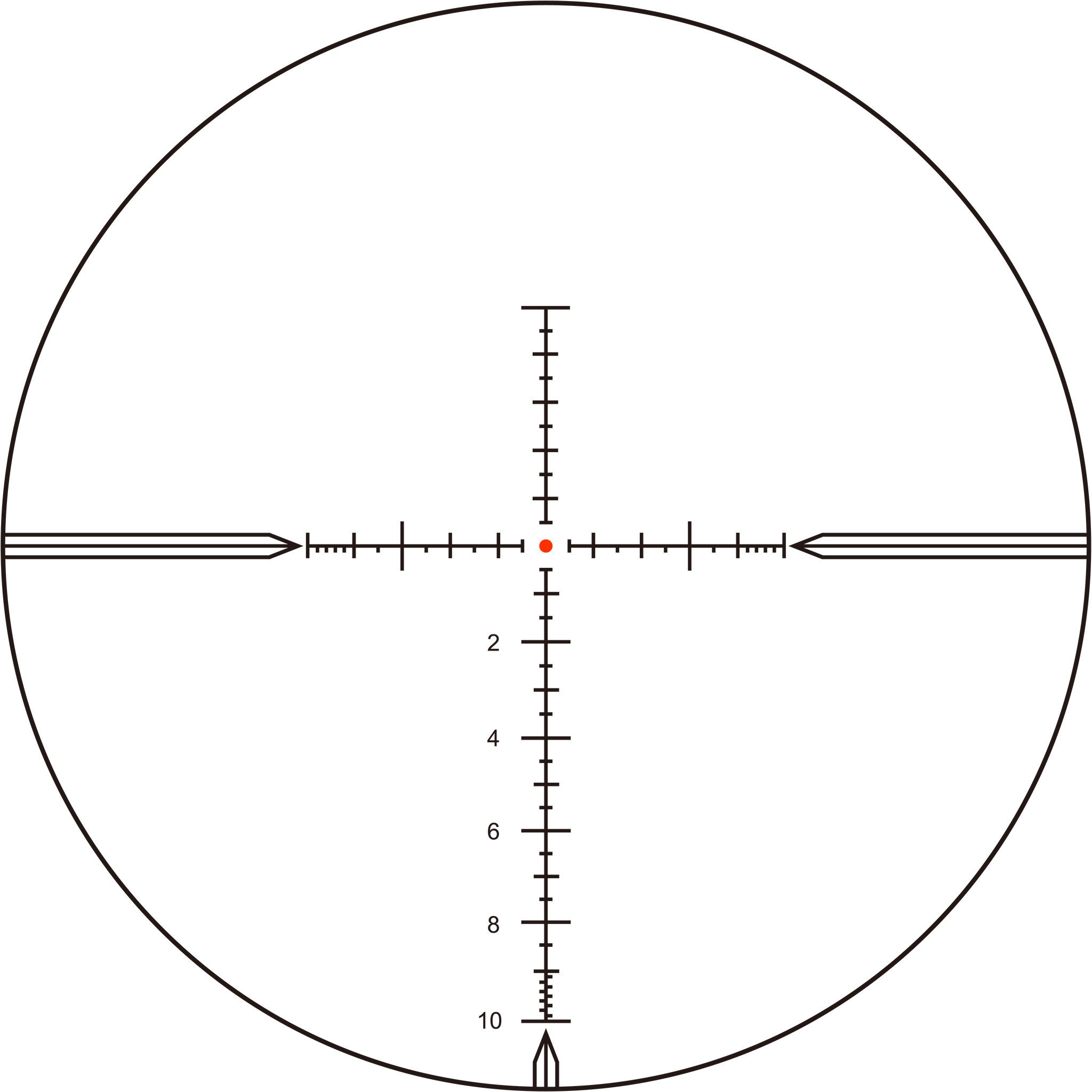 Tauron 3-18x50 GenII Rifle Scope (SCFF-64）