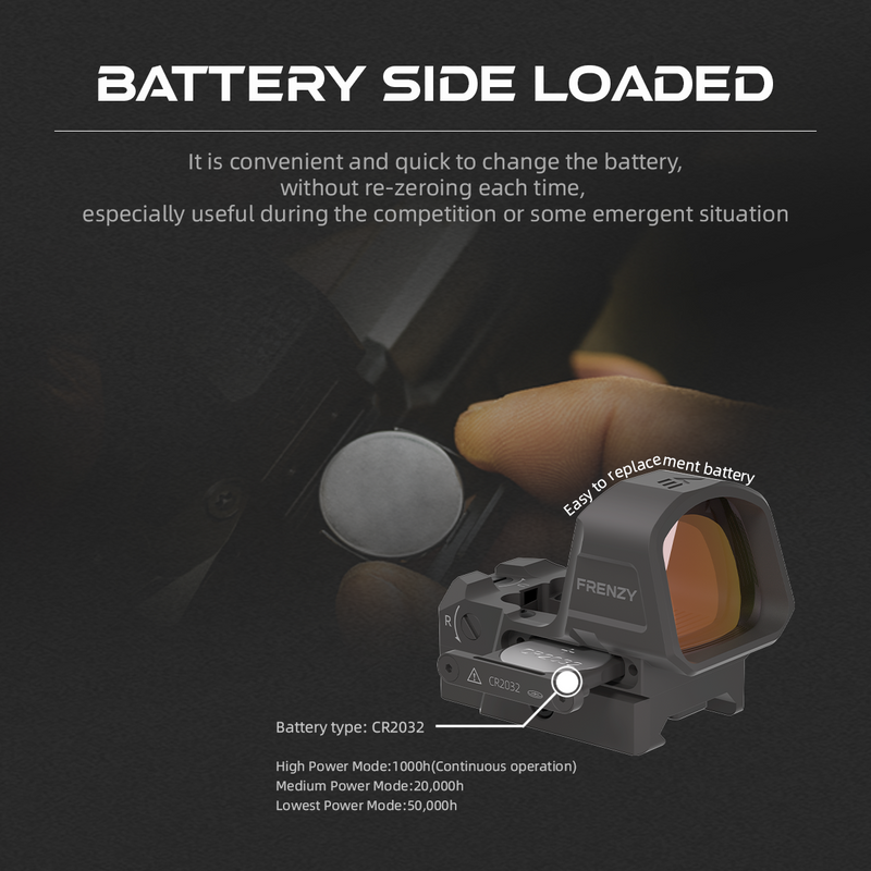 Load image into Gallery viewer, Frenzy F3 26x32 6MOA Red Dot Sight | IPSC | Glock® 17/19 | (SCRD-79)
