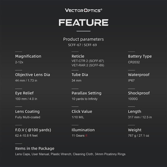 Continental X6 2-12x44 FEATURE