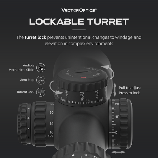 Continental X6 2-12x44 LOCKABLE TURRET