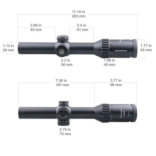 Continental x6 1-6X24 Fiber Riflescope