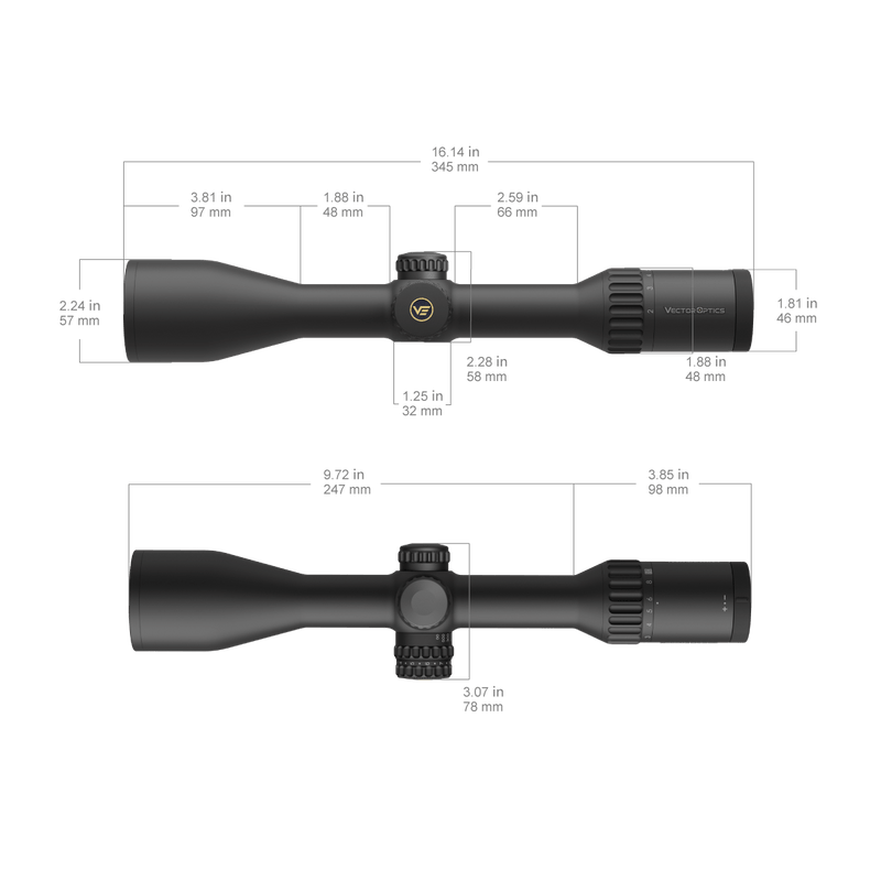 갤러리 뷰어에 이미지 로드, Continental x8 2-16x50 SFP ED Rifle Scope
