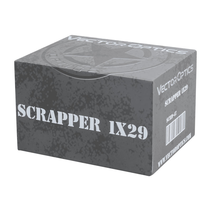 Load image into Gallery viewer, Scrapper 1x29 Red Dot Scope packagebox

