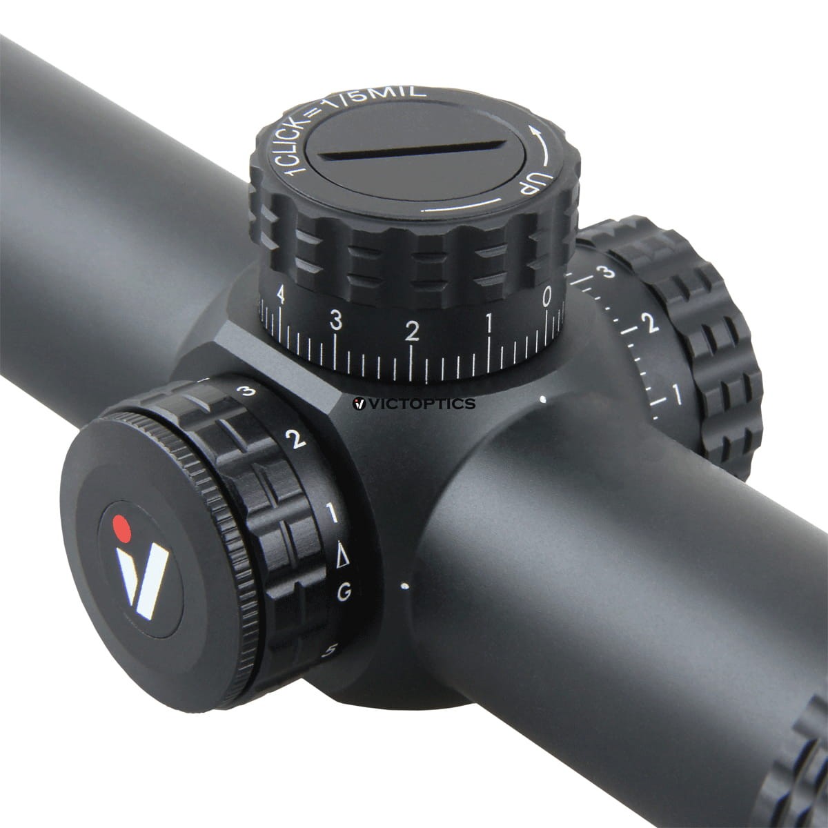 VictOptics S6 1-6x24 SFP LPVO Black color Illumination Elevation detail