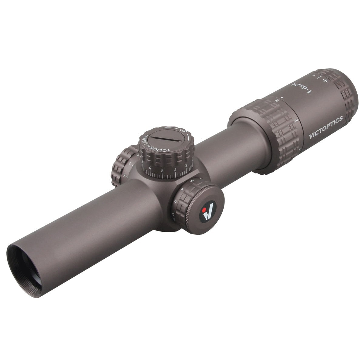 VictorOptics S6 1-6X24 SFP LPVO BURNT Brown Color Side Detail