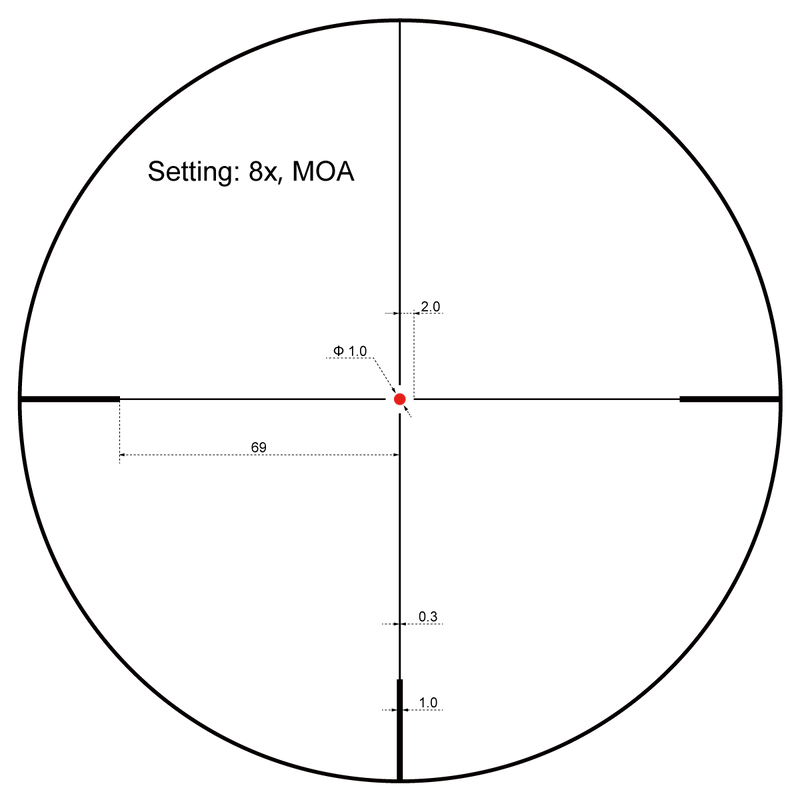 갤러리 뷰어에 이미지 로드, Forester 1-8x24 SFP Rifle Scope
