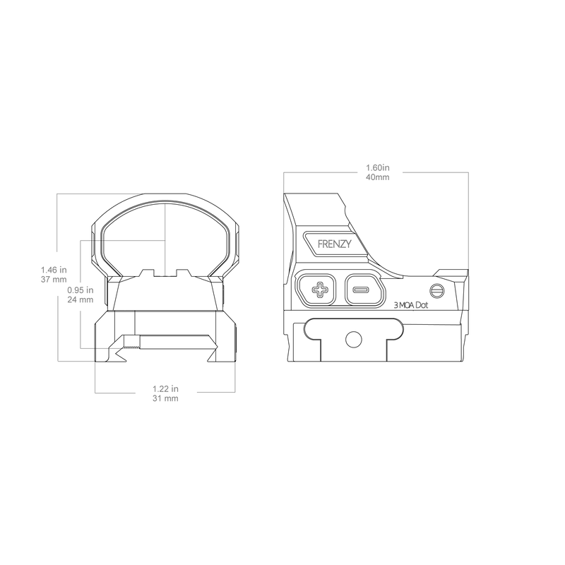 Load image into Gallery viewer, Frenzy-S 1x19x28 Red Dot Sight
