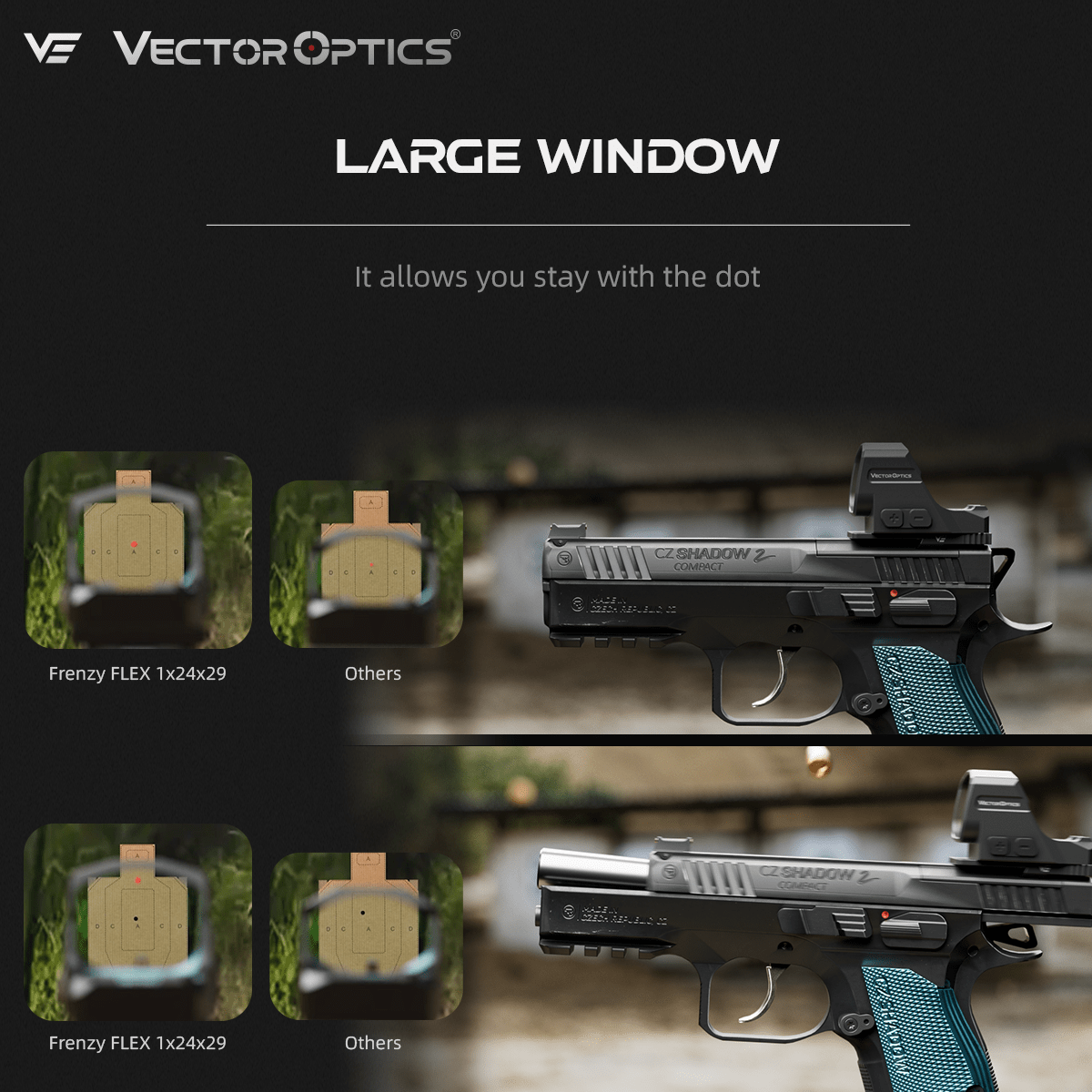 Vector Optics Global Frenzy FLEX 1x24x29 LARGE WINDOW