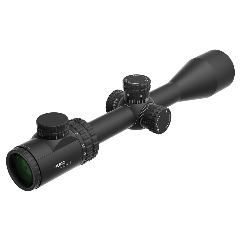 Load image into Gallery viewer, Hugo 3-12x40i Fiber Reticle Rifle Scope
