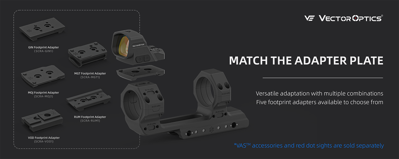 Picatinny Mount System | 34mm X-MOD 1.5'' One Piece Extended Picatinny Mount (XASR-3476)