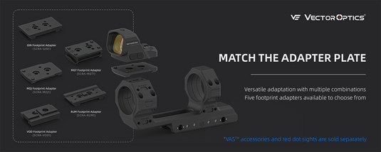 Picatinny Mount System | 34mm X-MOD 1.5'' One Piece Extended Picatinny Mount (XASR-3476)
