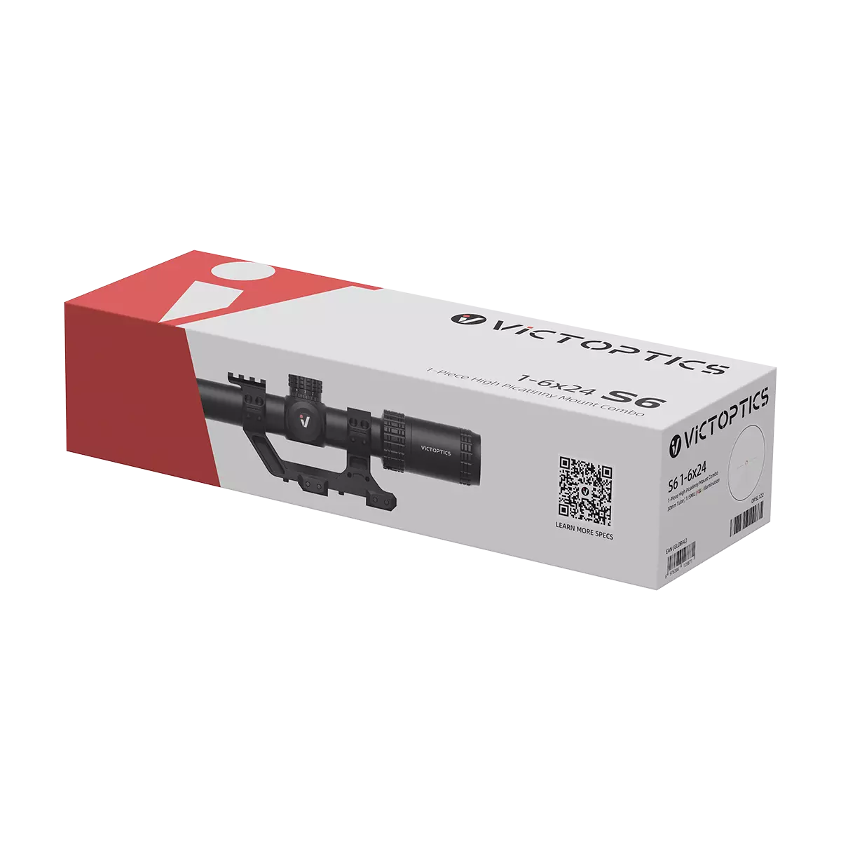 S6 1-6x24 LPVO Scope Kit for AR-15 | SFP with 1-Piece Extreme High Picatinny Mount (OPSL122)