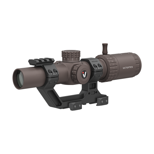 S6 1-6×24 LPVO SFP | Burnt Brown | 1-Piece Extreme High Picatinny AR Mount Kit (OPSL123)