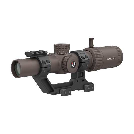 S6 1-6×24 LPVO SFP | Burnt Brown | 1-Piece Extreme High Picatinny AR Mount Kit (OPSL123)