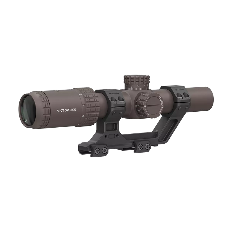 Load image into Gallery viewer, S6 1-6×24 LPVO SFP | Burnt Brown | 1-Piece Extreme High Picatinny AR Mount Kit (OPSL123)
