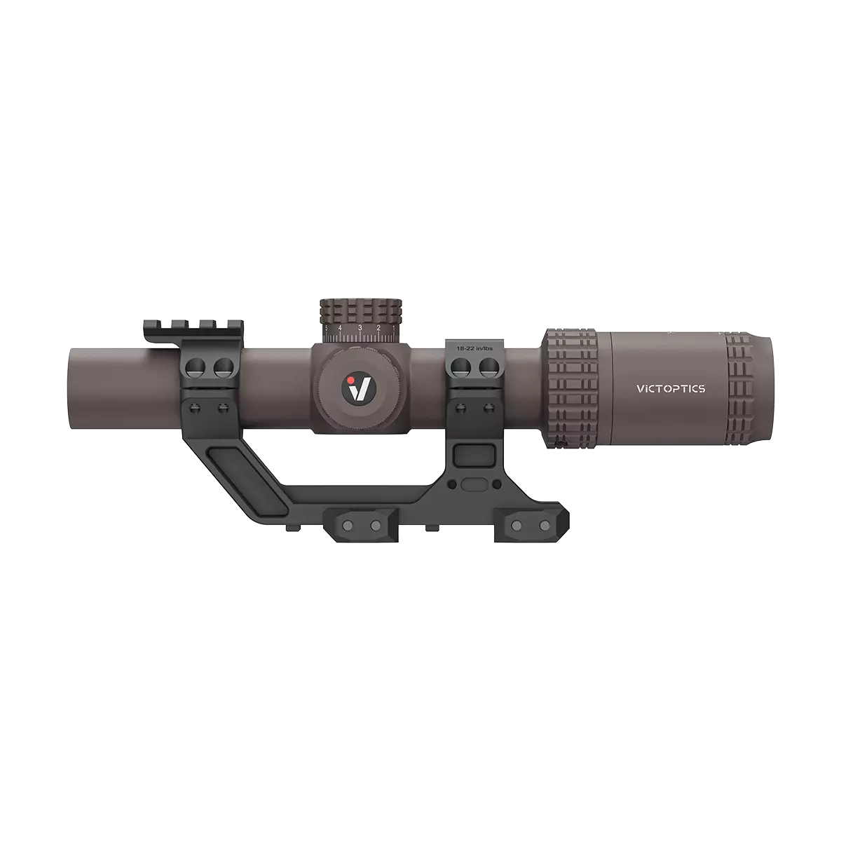 S6 1-6×24 LPVO SFP | Coyote FDE | 1-Piece Extreme High Picatinny AR Mount Kit (OPSL123)