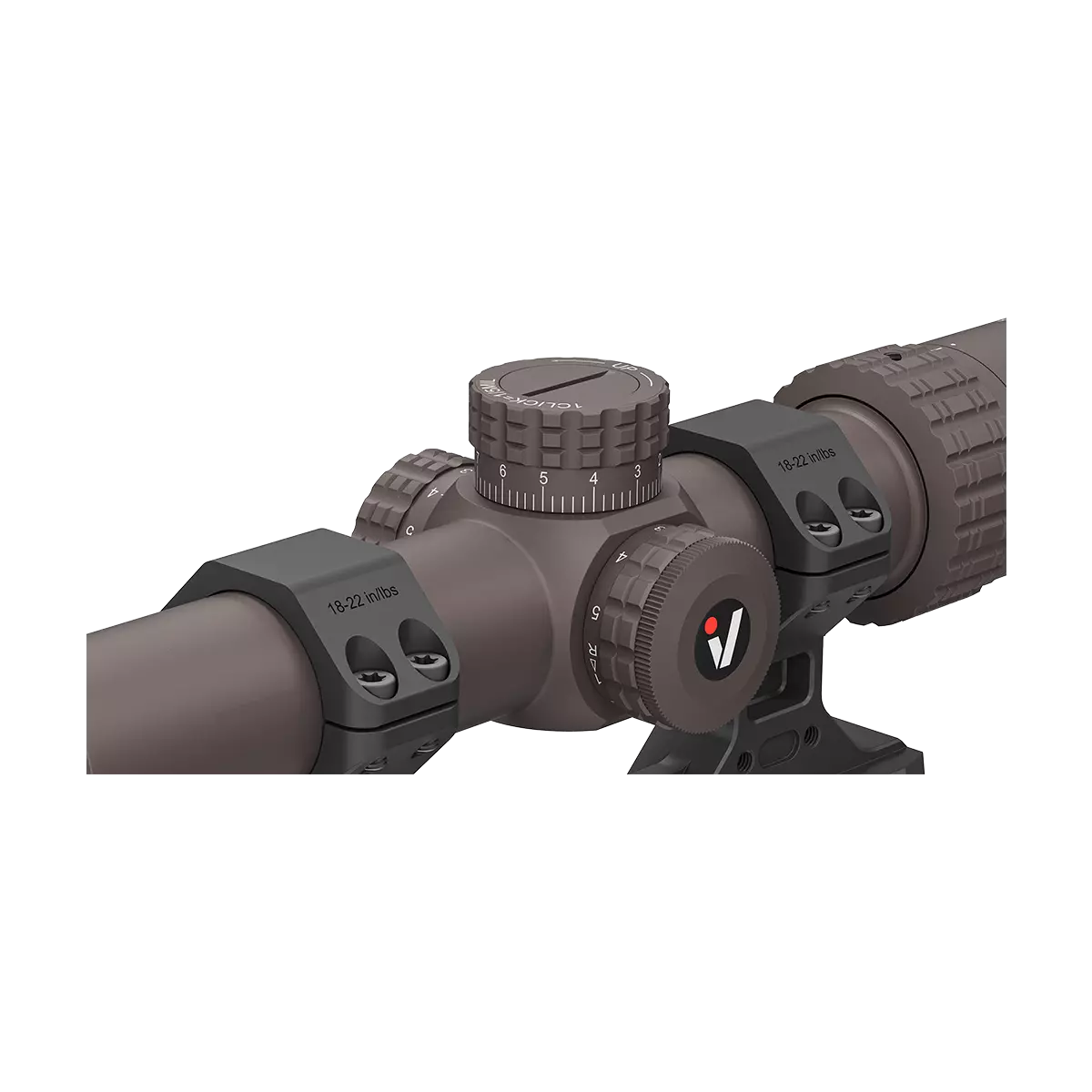 S6 1-6×24 LPVO SFP | Coyote FDE | 1-Piece Extreme High Picatinny AR Mount Kit (OPSL123)