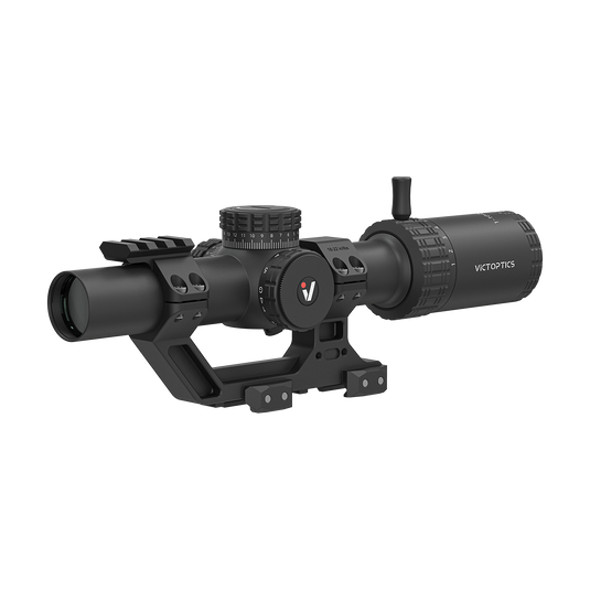 S10 1-10×24i LPVO Fiber SFP Rifle Scope with 1-Piece Extreme High Picatinny AR Mount Kit (OPSL139)