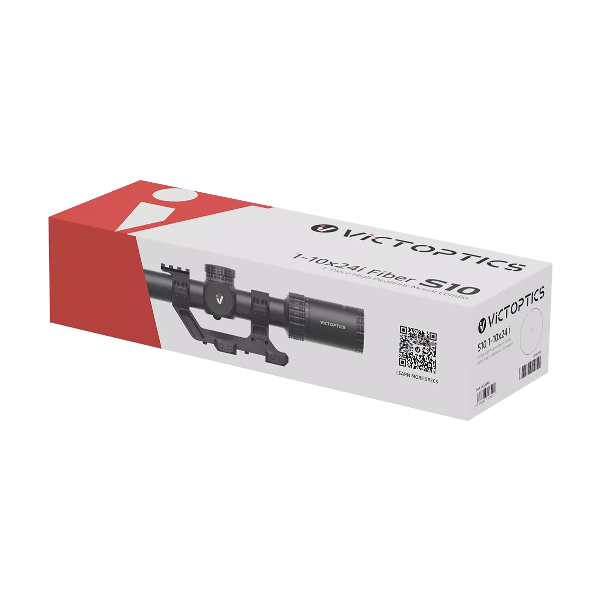 S10 1-10×24i LPVO Fiber SFP Rifle Scope with 1-Piece Extreme High Picatinny AR Mount Kit (OPSL139)