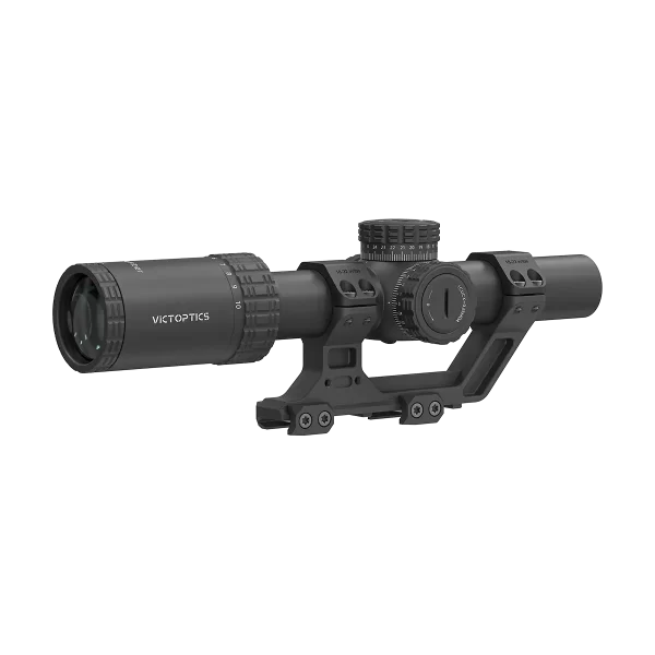 S10 1-10×24i LPVO Fiber SFP Rifle Scope with 1-Piece Extreme High Picatinny AR Mount Kit (OPSL139)