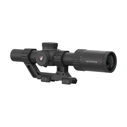 S10 1-10×24i LPVO Fiber SFP Rifle Scope with 1-Piece Extreme High Picatinny AR Mount Kit (OPSL139)