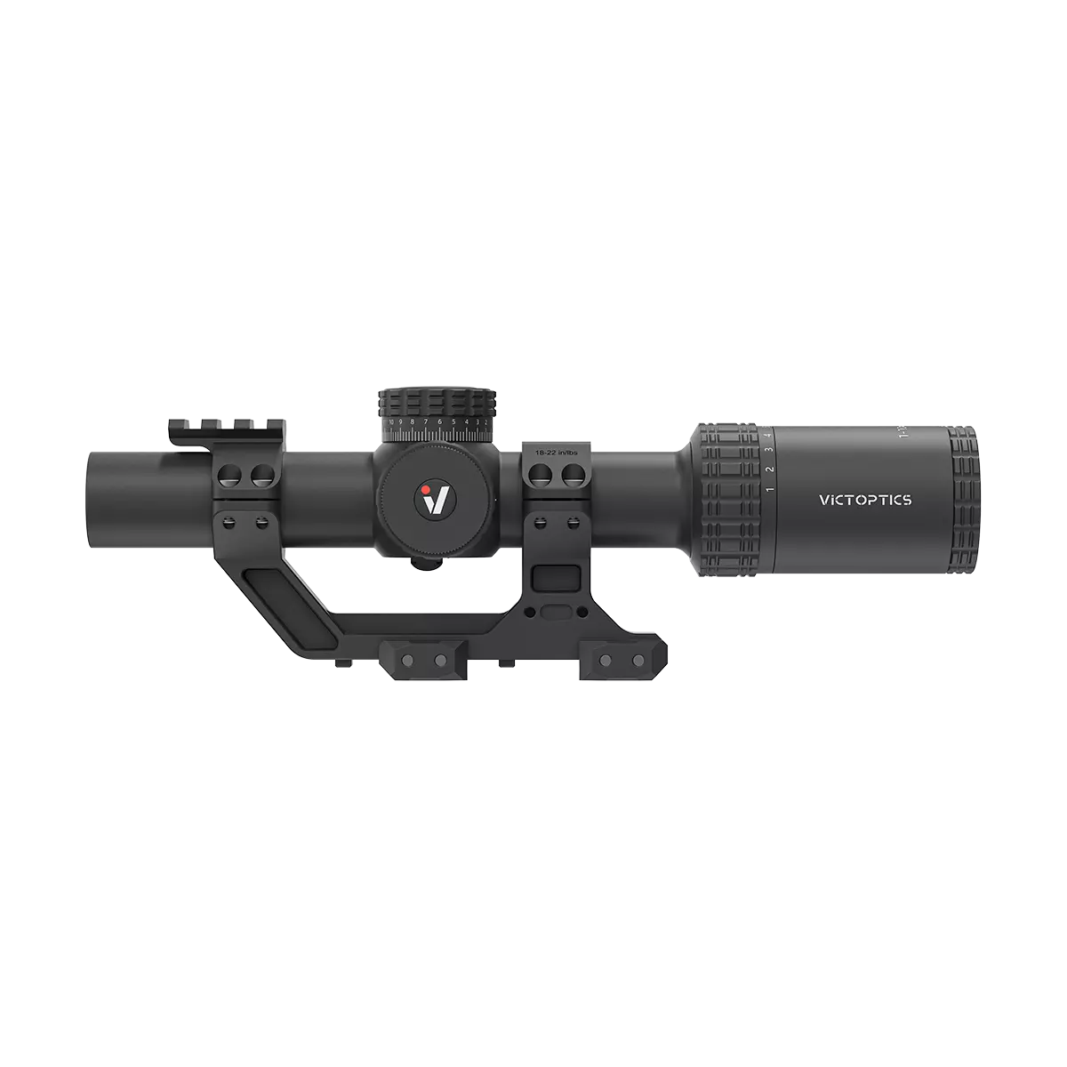 S10 1-10×24i LPVO Fiber SFP Rifle Scope with 1-Piece Extreme High Picatinny AR Mount Kit (OPSL139)