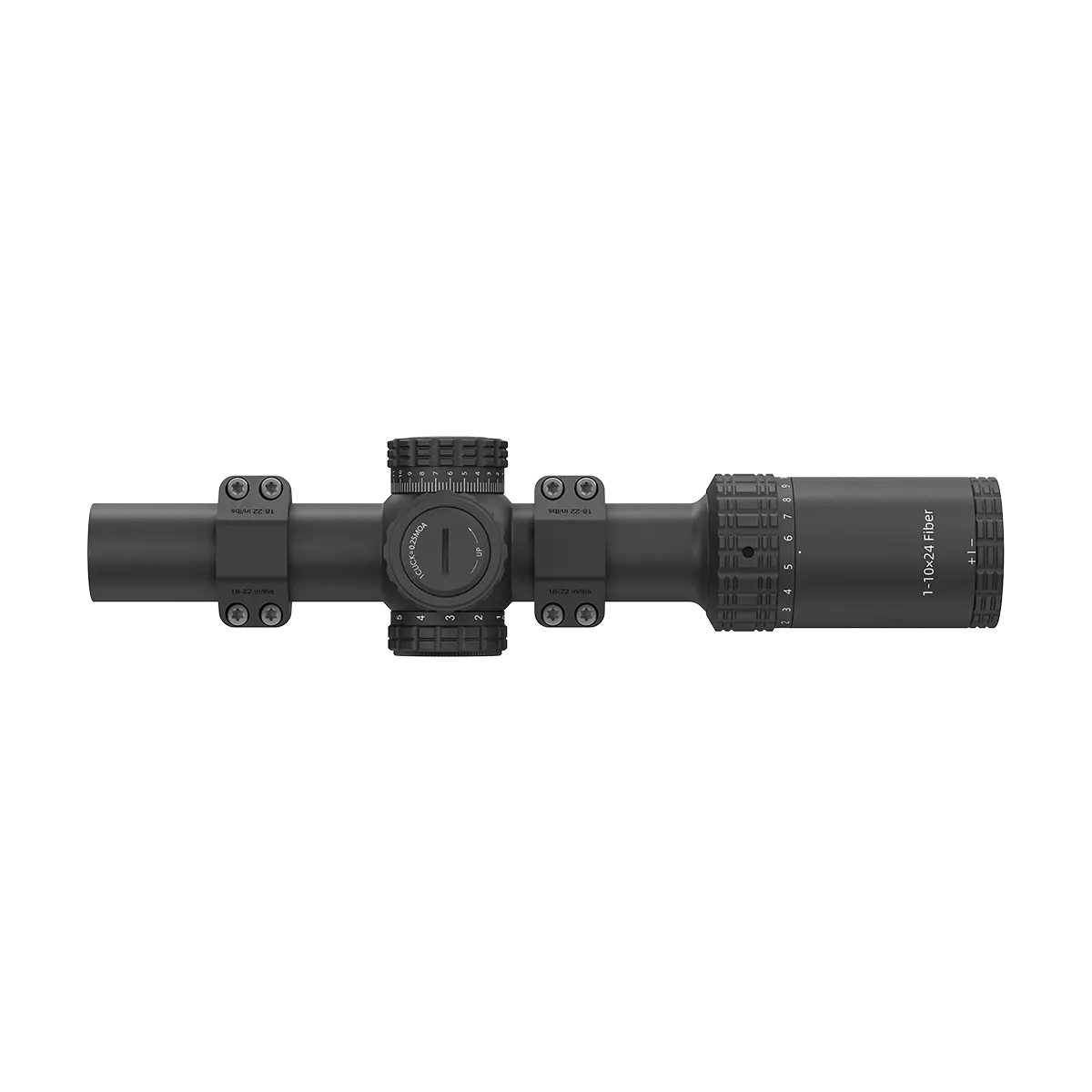 S10 1-10×24i LPVO Fiber SFP Rifle Scope with 1-Piece Extreme High Picatinny AR Mount Kit (OPSL139)
