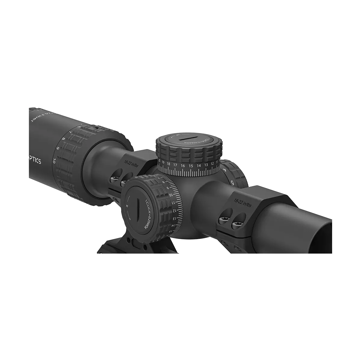 S10 1-10×24i LPVO Fiber SFP Rifle Scope with 1-Piece Extreme High Picatinny AR Mount Kit (OPSL139)