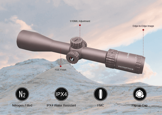 VictOptics S4 4-16x44 SFP 코요테 FDE